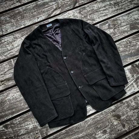 CWORKS【Biscuits / ﾋﾞｽｹｯﾂ】Deer suede (BLACK)(FINE CREEK )