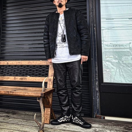 MOSSIR【Lender / ﾚﾝﾀﾞｰ】washable leather sweat pants(ﾌｧｲﾝｸﾘｰｸ)