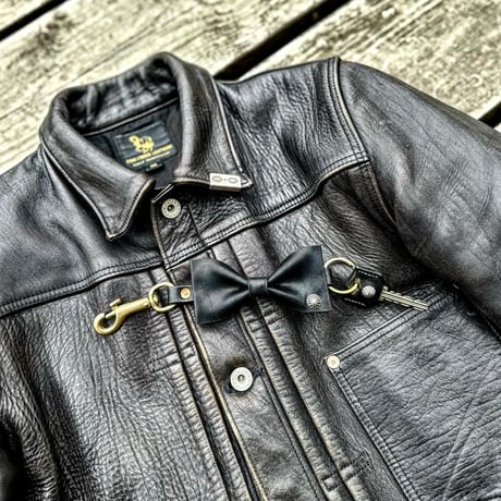 Dutch Leather Company ×  MASAYOSHI ribbon key holder BLACK series