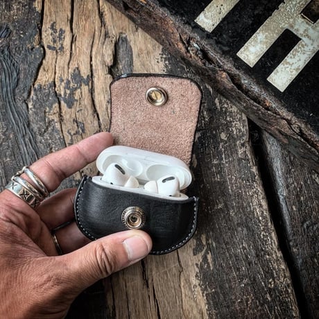 Dutch Leather Company × MASAYOSHI AirPods Pro case【BLACK series】