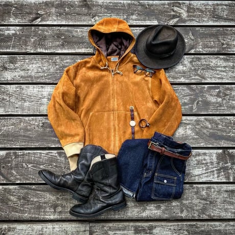 CWORKS【Crispy / ｸﾘｽﾋﾟｰ 】Deer suede (CAMEL)(FINE CREEK )