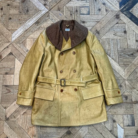 CWORKS【BLADES】Leather Mackinaw coat　2027年10月末〜2028年4月末入荷予定！！ご予約