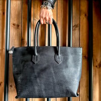 Dutch Leather Company Zip ToteBag【BLACK】 Dutch Leather Company × MASAYOSHI Zip Tote Bag【