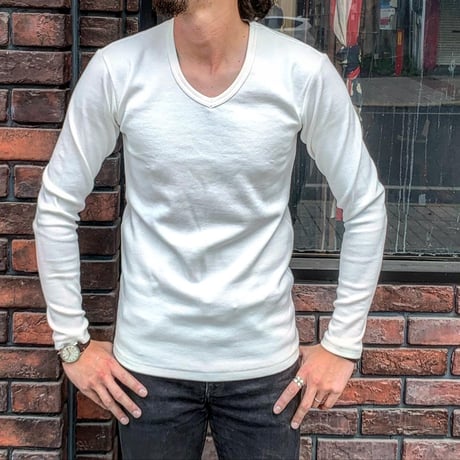 HIGHWAY NINE ハイウェイナイン V-NECK RIB L/S Tee(5005)
