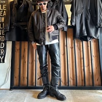 MOSSIR【Lender / ﾚﾝﾀﾞｰ】washable leather sweat pants(ﾌｧｲﾝｸﾘｰｸ)
