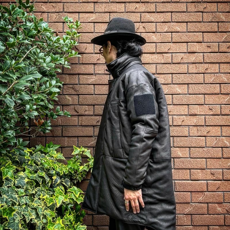 ふく ストレッチ ダンボール バックプリント プルオーバー パーカー