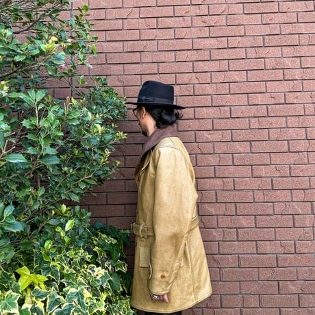 CWORKS【BLADES】Leather Mackinaw coat　2027年10月末〜2028年4月末入荷予定！！ご予約