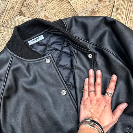 MOSSIR【MALCOM / ﾏﾙｺﾑ】waterproof leather Award jacket (ﾌｧｲﾝｸﾘｰｸ) 2026年2月末～2026年10月末入荷予定！！