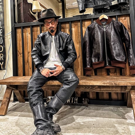 FOUNTAINHEAD LEATHER【LAMBDA/ ラムダ】【BLACK】