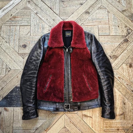 FINE CREEK ＆CO【Innocence / ｲﾉｾﾝｽ】grizzly JKT (Horse)（BLACK×RED）