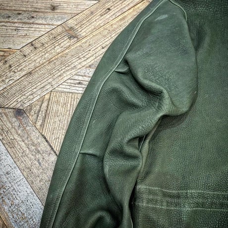 CWORKS【Ltail / ﾙﾃｰﾙ】Leather M65 fishtail（OLIVE）(FINE CREEK ) 2025年10月末～2026年6月末入荷予定！！ご予約