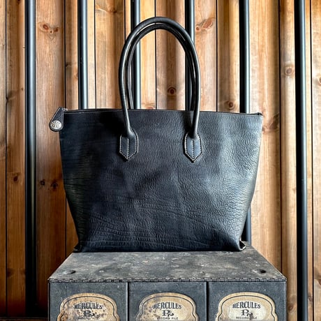 Dutch Leather Company × MASAYOSHI Zip Tote Bag【BLACK series】