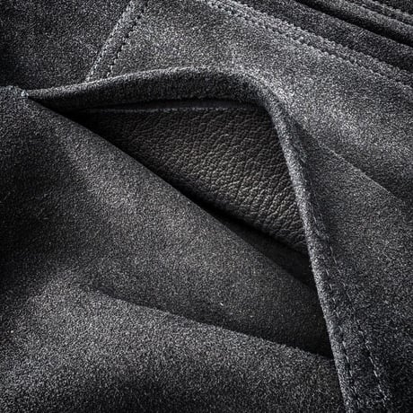 CWORKS【Crispy / ｸﾘｽﾋﾟｰ 】Deer suede (BLACK)(FINE CREEK )