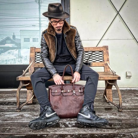FOUNTAINHEAD LEATHER【THETA/ ｼｰﾀ】【BLACK】