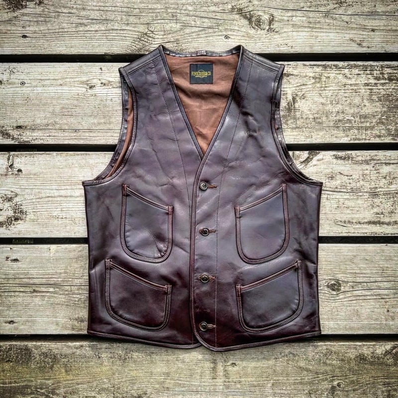 FINE CREEK &CO 【Jefferson / ジェファーソン】 レザーベスト( FINE CREEK &CO 【Jefferson / ジェファーソン】 レザーベスト(
