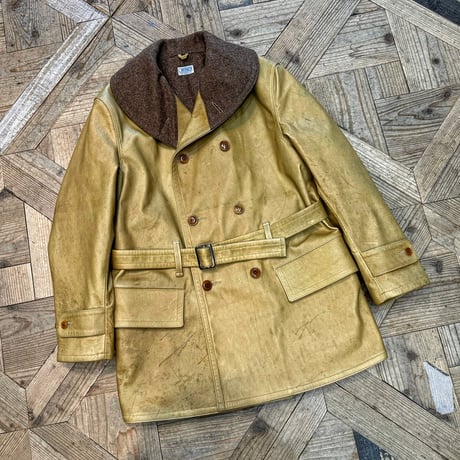 CWORKS【BLADES】Leather Mackinaw coat　2027年10月末〜2028年4月末入荷予定！！ご予約