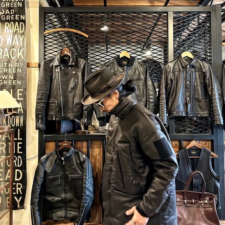 CWORKS【Len / レン】Leather MONSTER PARKA (FINE CREEK )