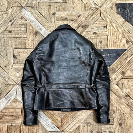 FINE CREEK ＆CO【Billheimer / ﾋﾞﾙﾊｲﾏｰ】Double AVIATOR JKT (horse)BLACK 2026年2月末～2026年12月末入荷予定！！ご予約