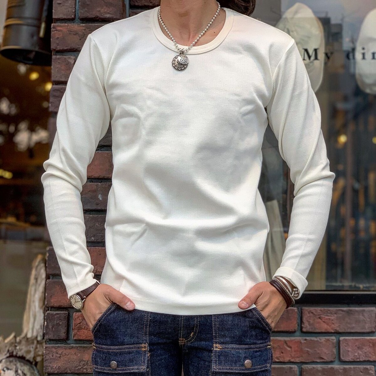 HIGHWAY NINE ハイウェイナイン U-NECK ハニカムサーマル HIGHWAY NINE