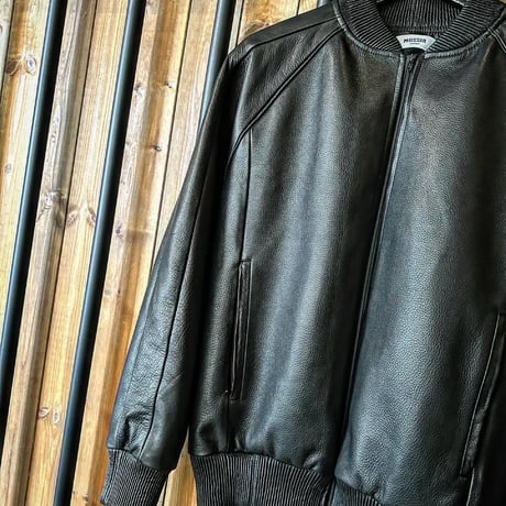 MOSSIR【Lay /ﾚｲ】washable leather track jacket (ﾌｧｲﾝｸﾘｰｸ)