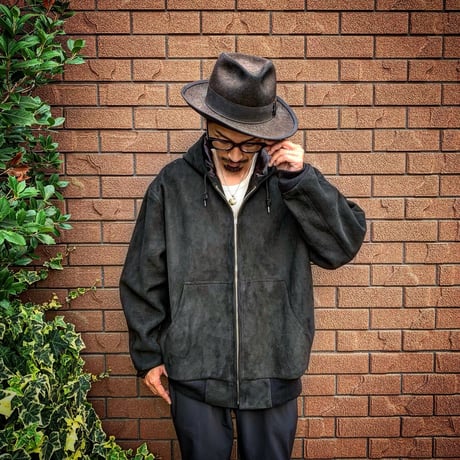 CWORKS【Crispy / ｸﾘｽﾋﾟｰ 】Deer suede (BLACK)(FINE CREEK )