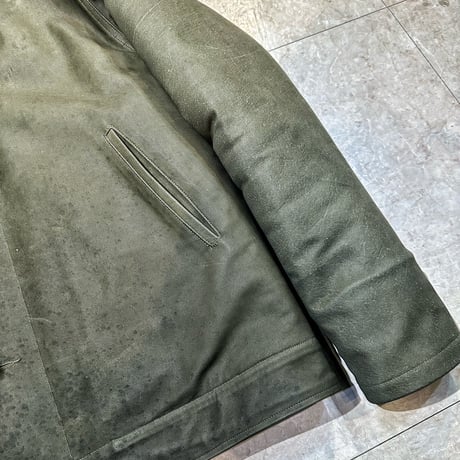 CWORKS【Scope】All Leather N-1 deck jacket OLIVE  ( horse / mouton ) 2026年４月末～2026年１２月末入荷予定！！ご予約