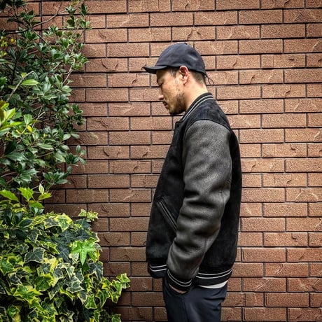 CWORKS【Leaward / ﾘﾜｰﾄﾞ】All Deer Leather Award jacket(BLACK)