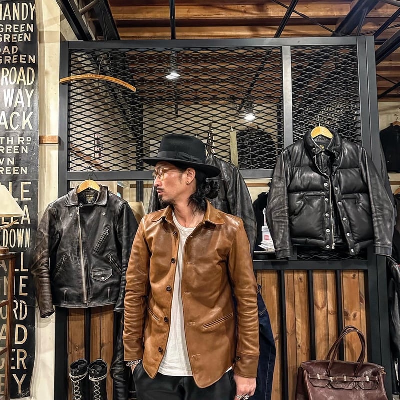 最終ChristopherKane クリストファーケイン　レザー　刺繍　コート FINE CREEK ＆CO【Drifter / ﾄﾞﾘﾌﾀｰ】 car coat (hors