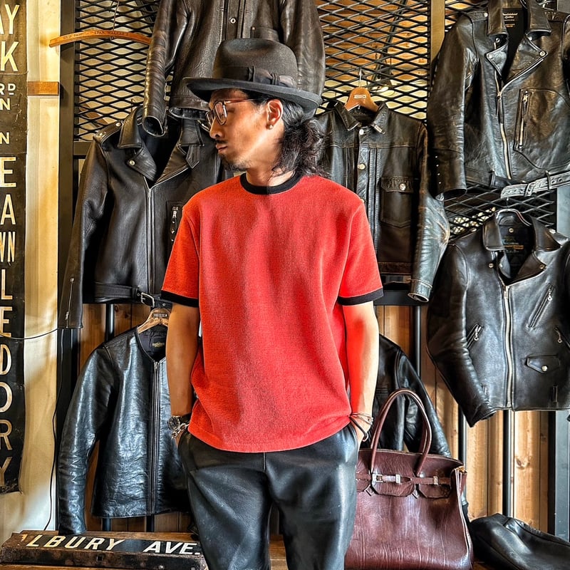 MOSSIR(モシール)【New Jersey / リンガー Knit TEE】 (FINE