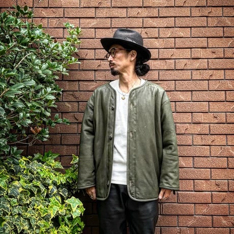 CWORKS【Lin /ﾘﾝ】Leather M65用 liner（OLIVE）(FINE CREEK )