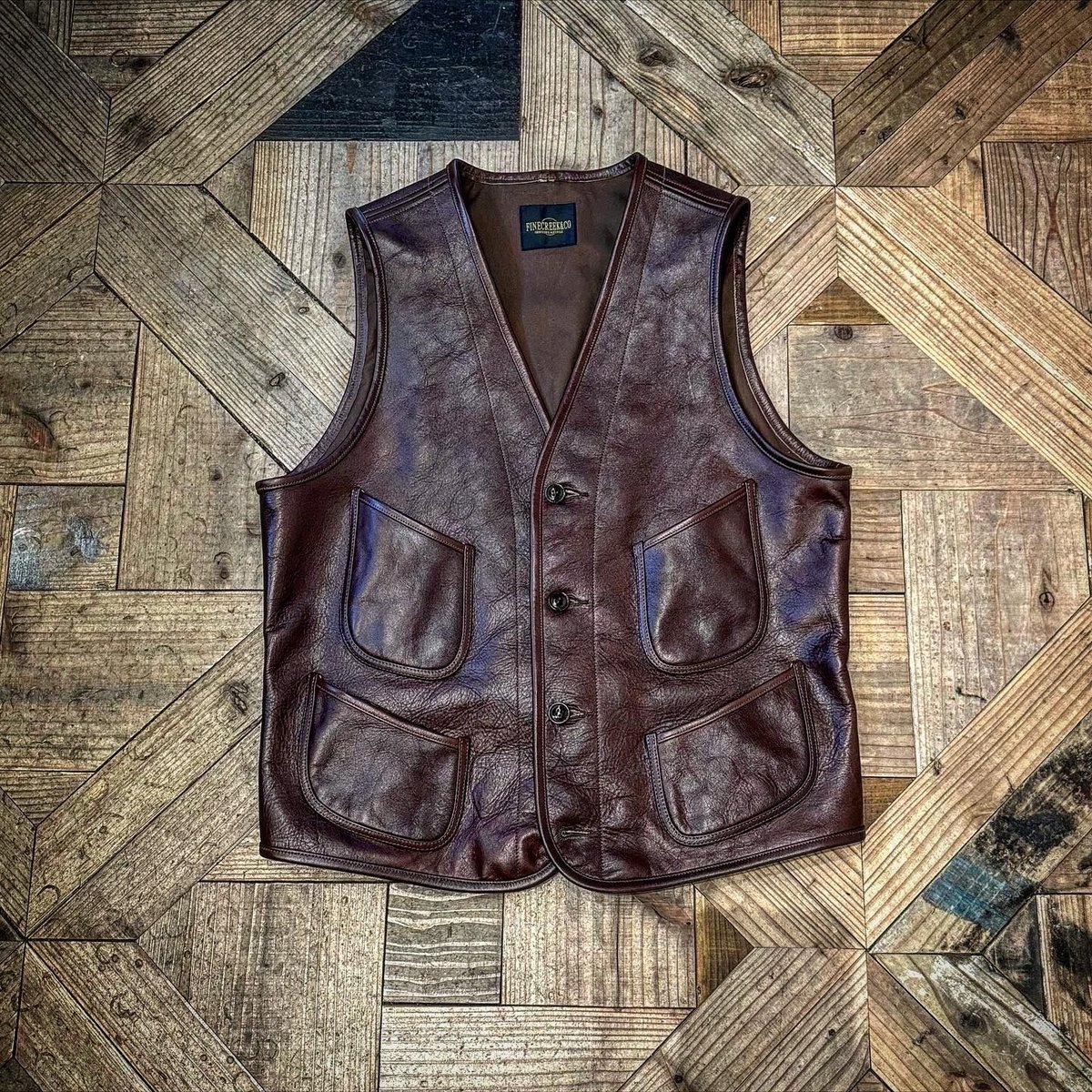 FINE CREEK &CO 【Jefferson / ジェファーソン】 レザーベスト( FINE CREEK &CO 【Jefferson / ジェファーソン】 レザーベスト(