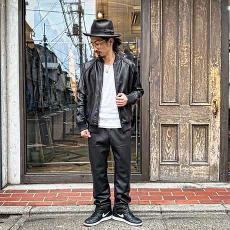 MOSSIR【Lay /ﾚｲ】washable leather track jacket (ﾌｧｲﾝｸﾘｰｸ)