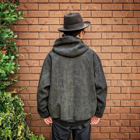 CWORKS【Crispy / ｸﾘｽﾋﾟｰ 】Deer suede (BLACK)(FINE CREEK )