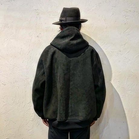 CWORKS【Crispy / ｸﾘｽﾋﾟｰ 】Deer suede (BLACK)(FINE CREEK )