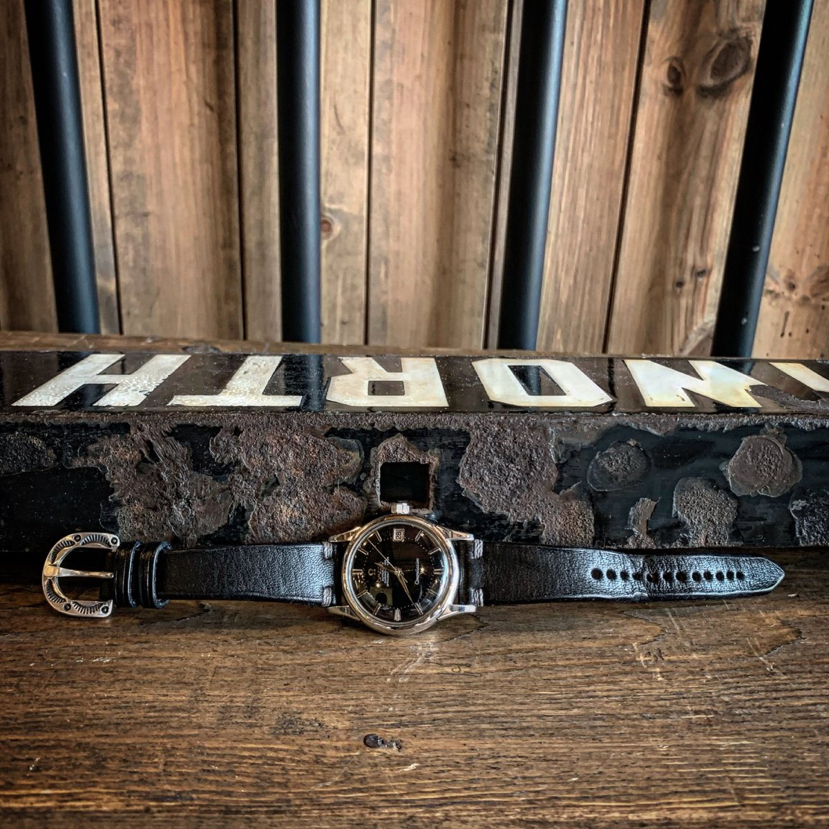 Dutch Leather Company Watch belt シーマスター Dutch Leather Company × MASAYOSHI Watch belt【B