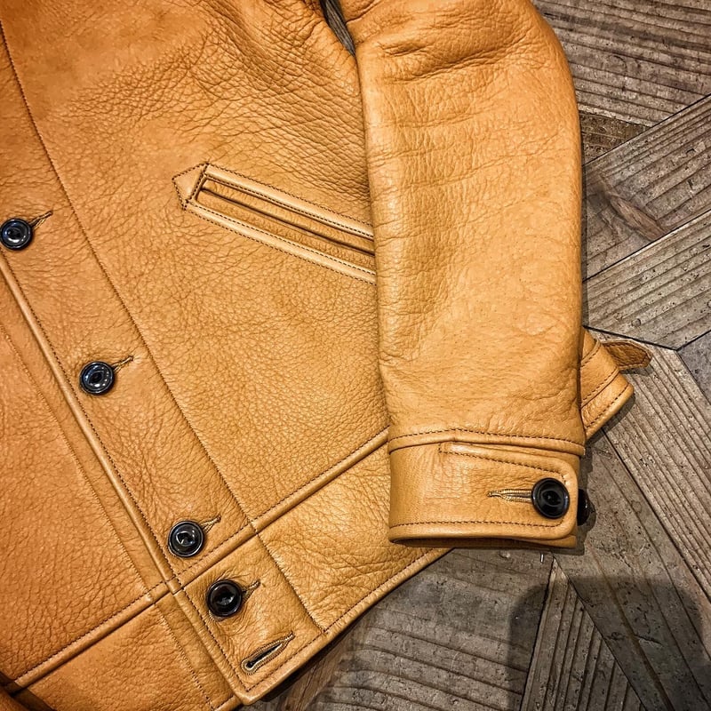 【訳あり】ファインクリーク エールジャケット ディア サイズ36 鹿革 全2色【FINE CREEK&CO/ファインクリークアンドコー】「Alejacket