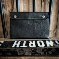 Dutch Leather Company × MASAYOSHI clutch bag（L）【BLACK series】