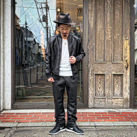 MOSSIR【Lalk / ﾗﾙｸ】washable leather track pants(ﾌｧｲﾝｸﾘｰｸ)