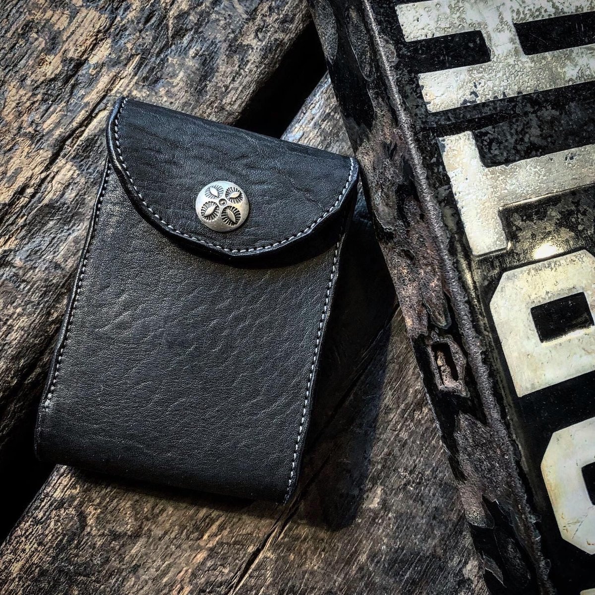 Dutch Leather Company × MASAYOSHI billfold【BLAC