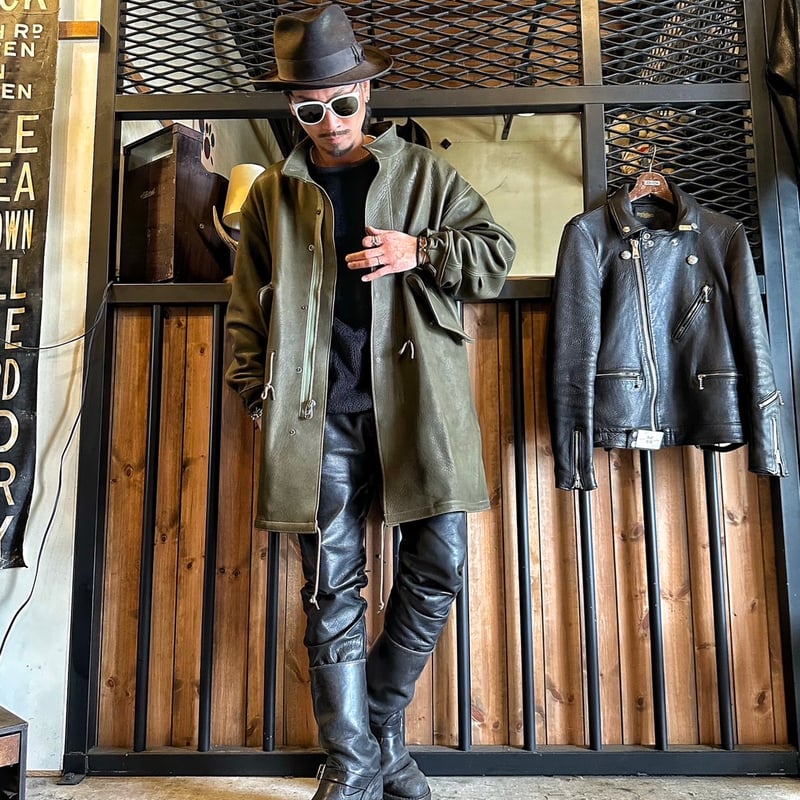 CWORKS【Ltail / ﾙﾃｰﾙ】Leather M65 fishtail（OLIVE）