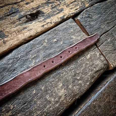 Dutch Leather Company × MASAYOSHI / D belt (Rusted)