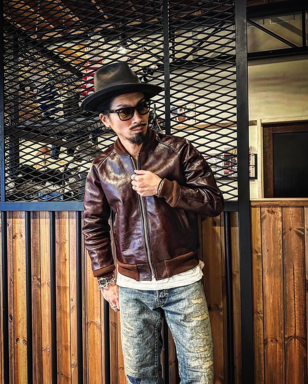 FOUNTAINHEAD LEATHER【LAMBDA/ ラムダ】黒42 MASPHALTO,masphalto,セレクトショップ,マスファルト