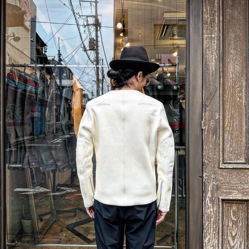 ジェイリンドバーグ⛳️ オフホワイト・ジャケット50・XL・ ジェイリンドバーグ⛳️ オフホワイト・ジャケット50・XL・ ジェイ