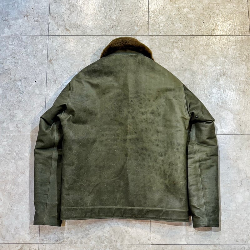 CWORKS【Scope】All Leather N-1 deck jacket OLIVE 
