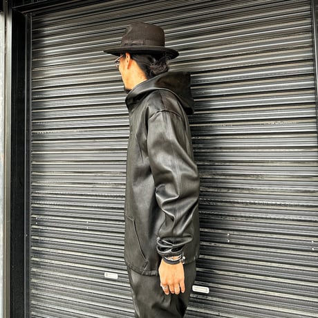 MOSSIR 【Lesley / ﾚｲﾘｰ】stretch leather parker (ﾌｧｲﾝｸﾘｰｸ)