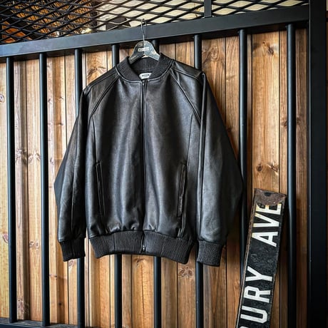 MOSSIR【Lay /ﾚｲ】washable leather track jacket (ﾌｧｲﾝｸﾘｰｸ)