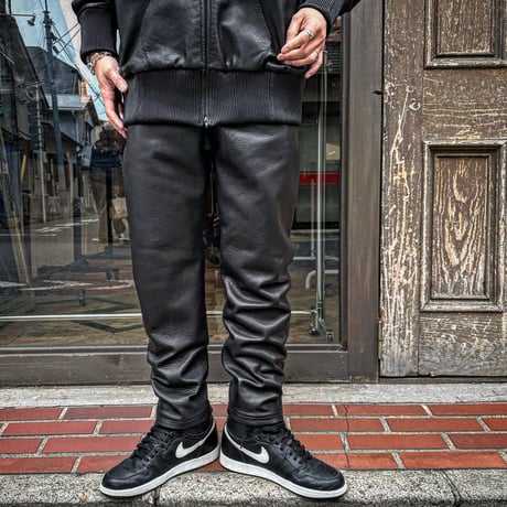 MOSSIR【Lender / ﾚﾝﾀﾞｰ】washable leather sweat pants(ﾌｧｲﾝｸﾘｰｸ)