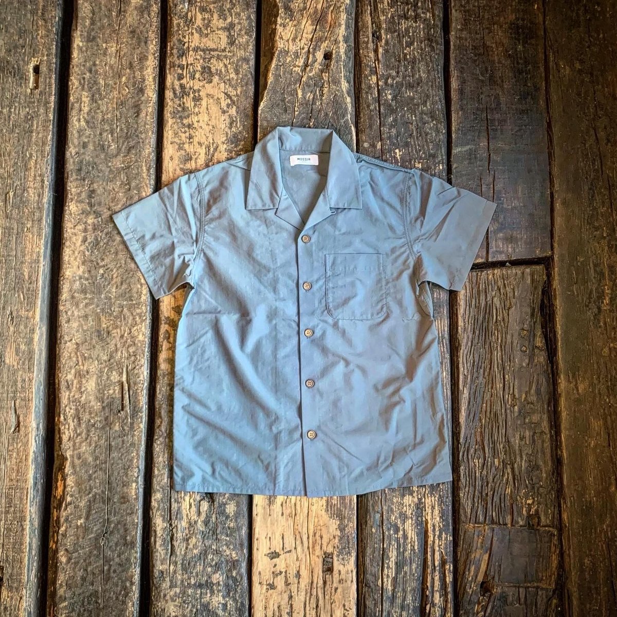 MOSSIR(モシール)【John/ Supplex S/S open collar shir