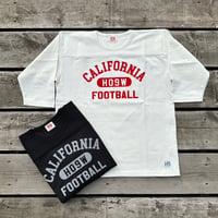 HIGHWAY NINE ハイウェイナイン  10/-TENJIKU ROUGH FIT FOOT BALL PRINT Tee「CALIFORNIA」
