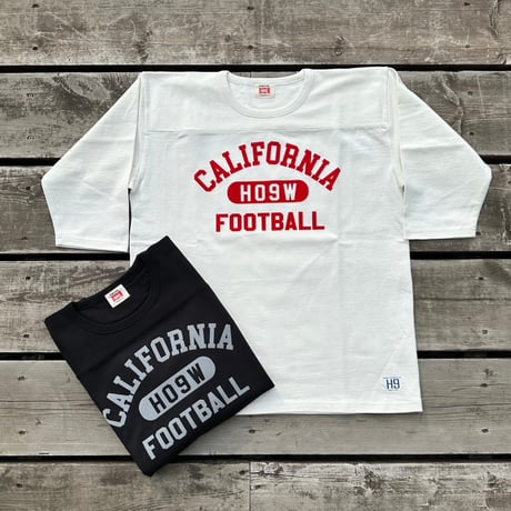HIGHWAY NINE ハイウェイナイン  10/-TENJIKU ROUGH FIT FOOT BALL PRINT Tee「CALIFORNIA」